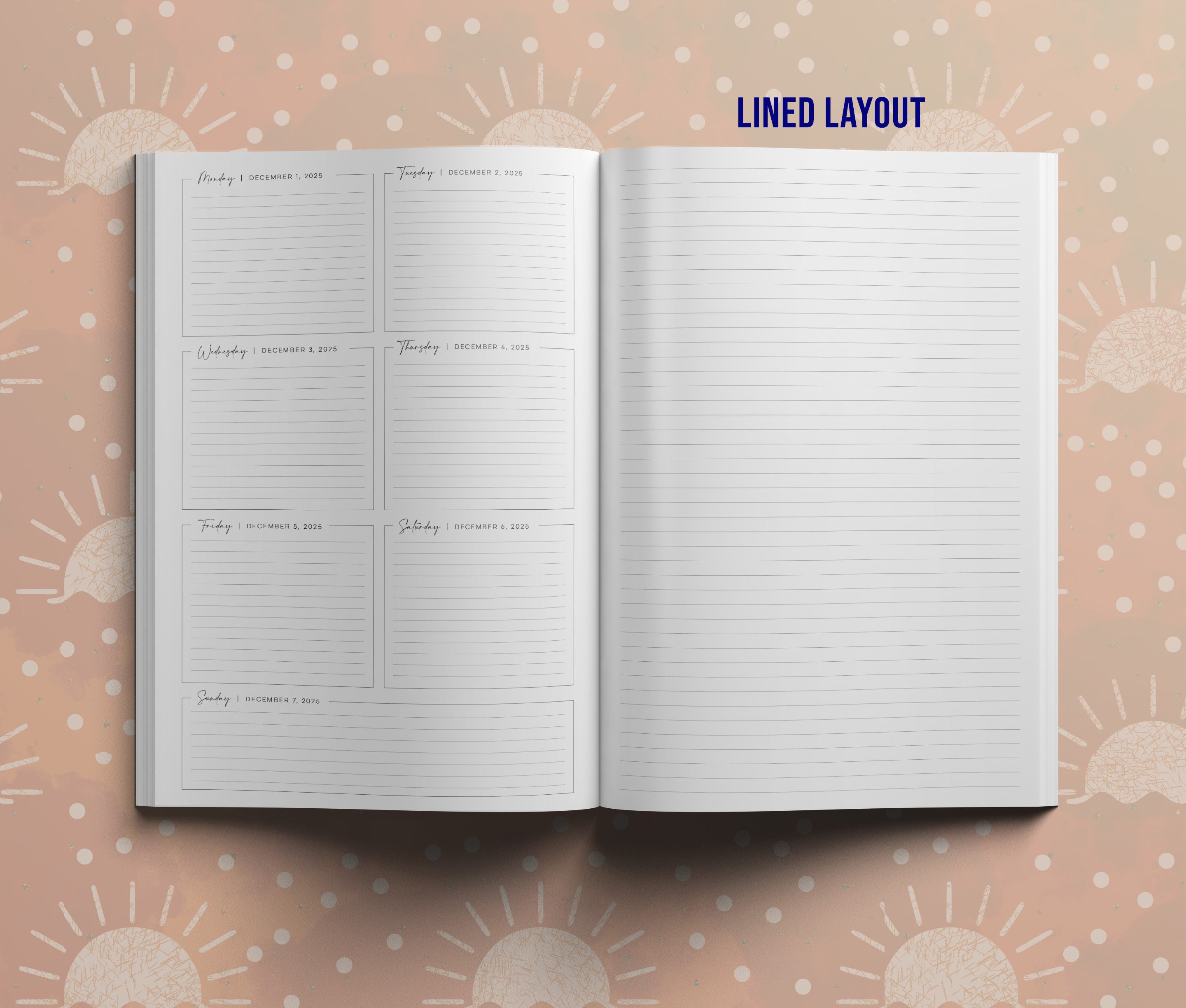 2026 Planner - Dark Sunrise