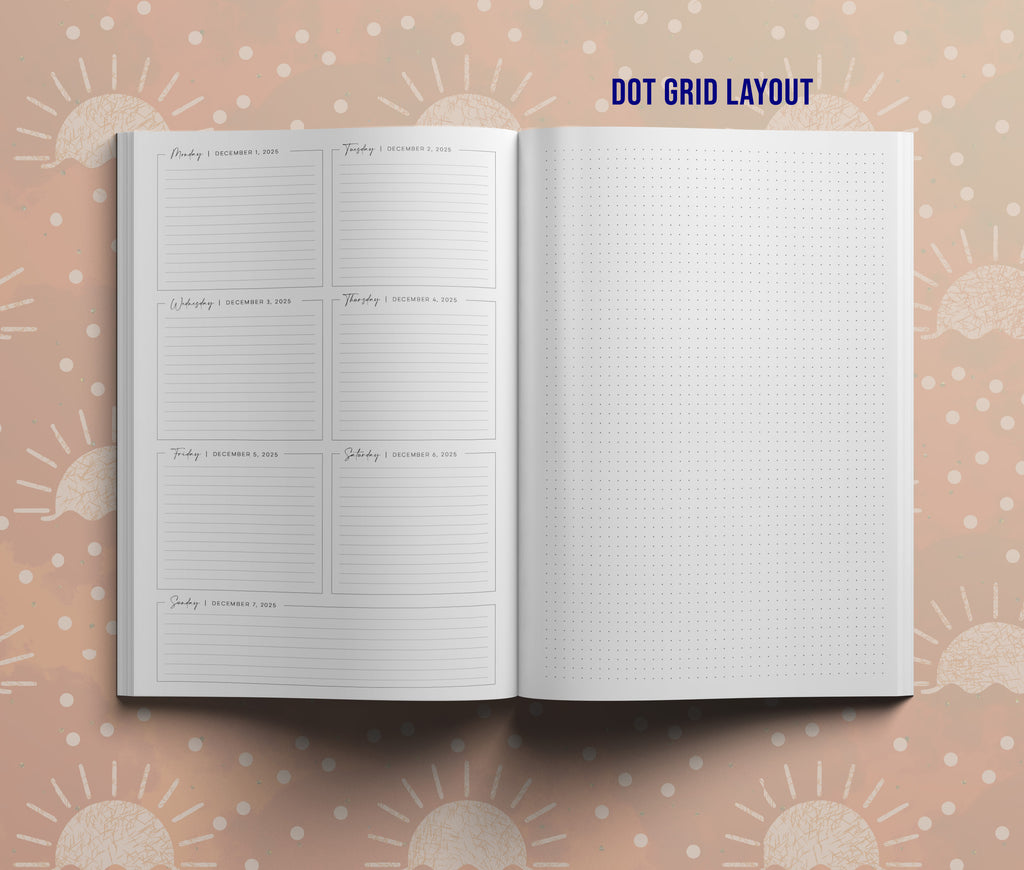 2026 Planner - Dark Sunrise