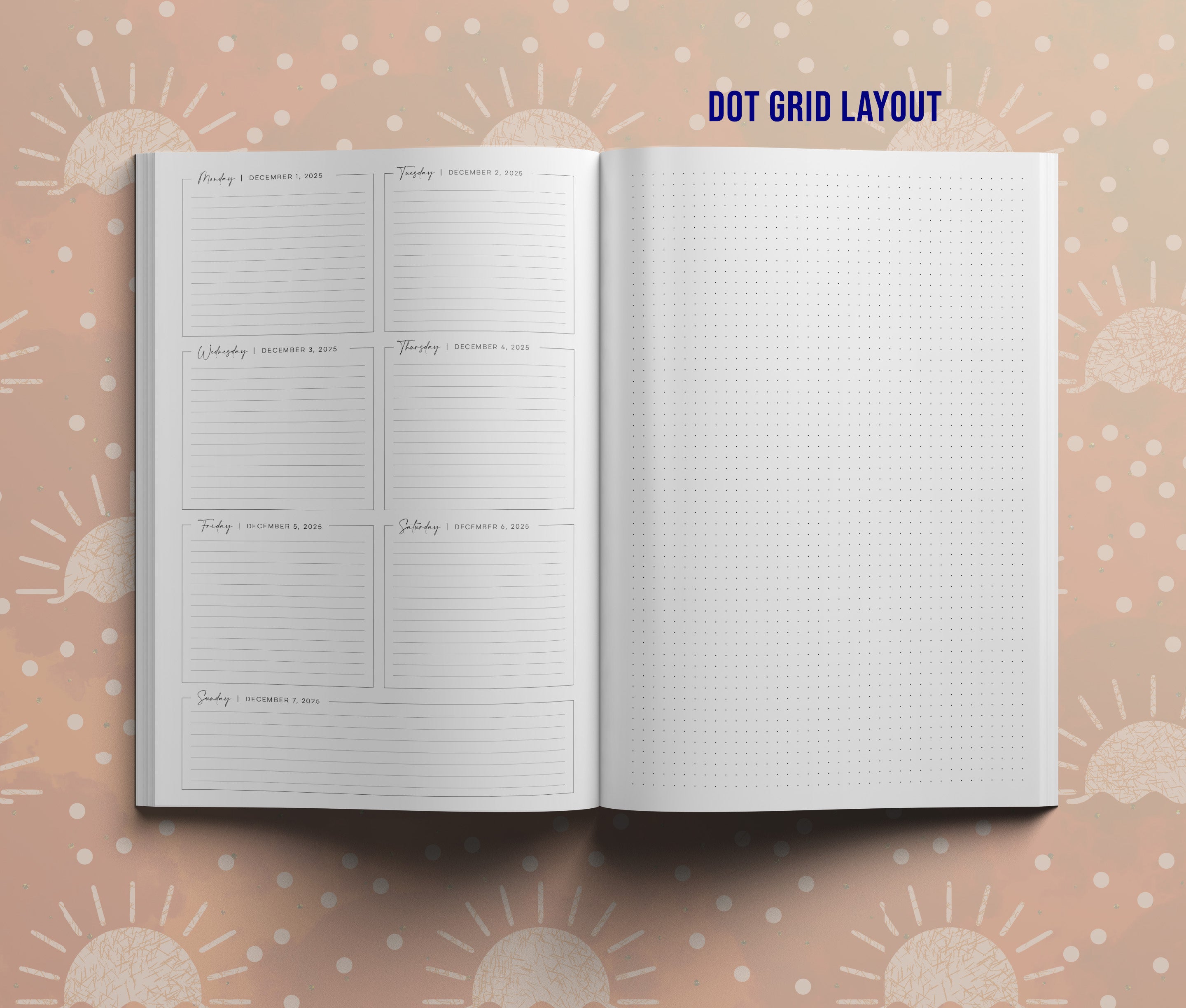2026 Planner - Dark Sunrise