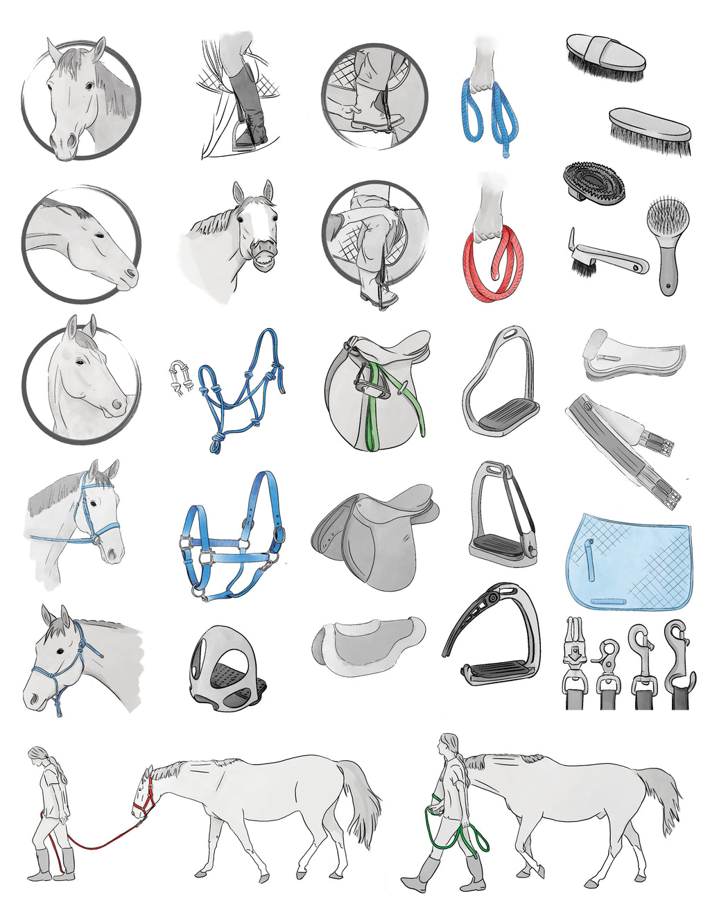 Equine Digital Icons