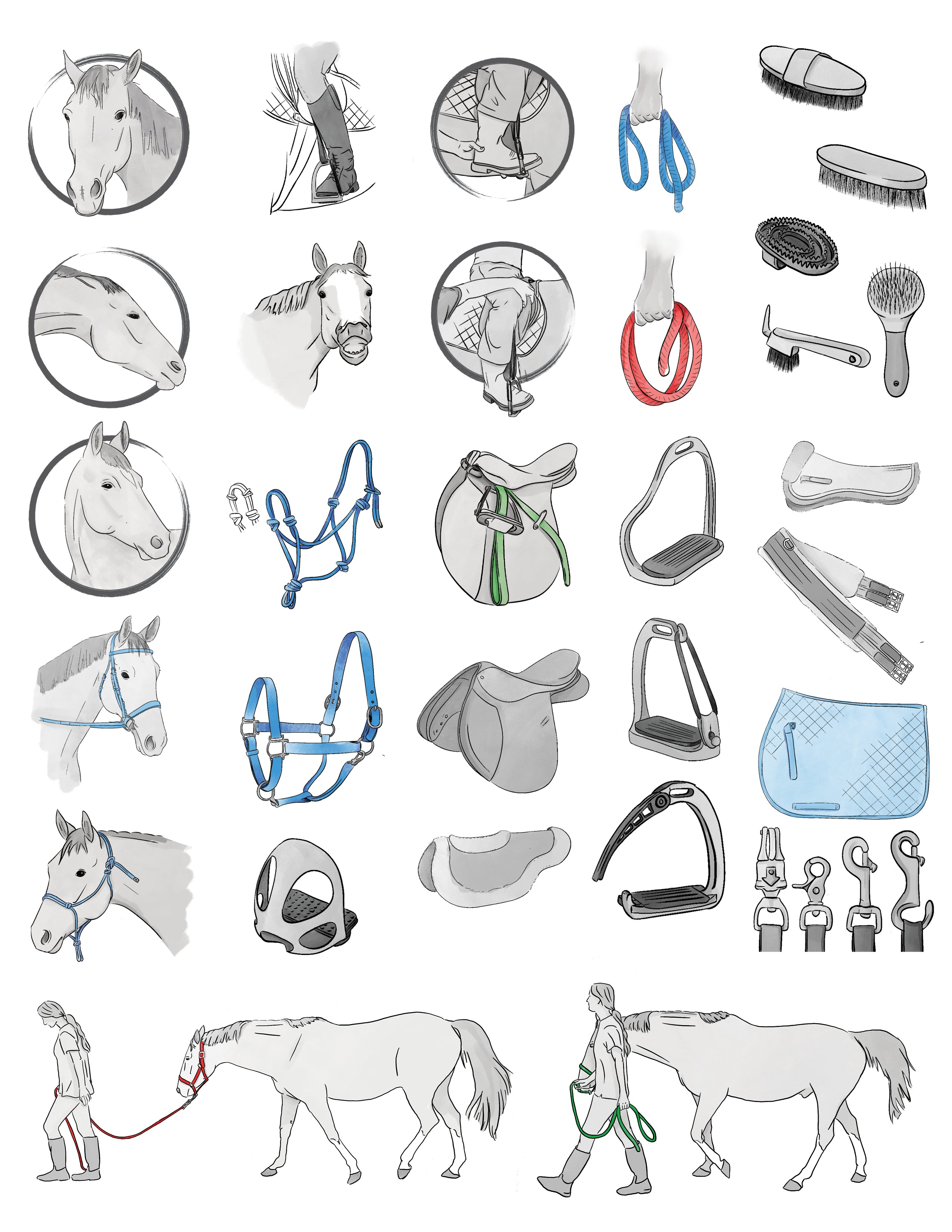 Equine Digital Icons